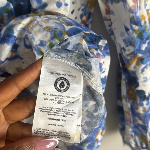 Marc O'Polo  Volume Sleeve Blouse XS - Picture 9 of 11